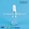 1/3 oz Transparent Glass bottle with Euro dropper